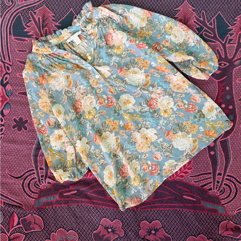 Floral Button-Up Shirt